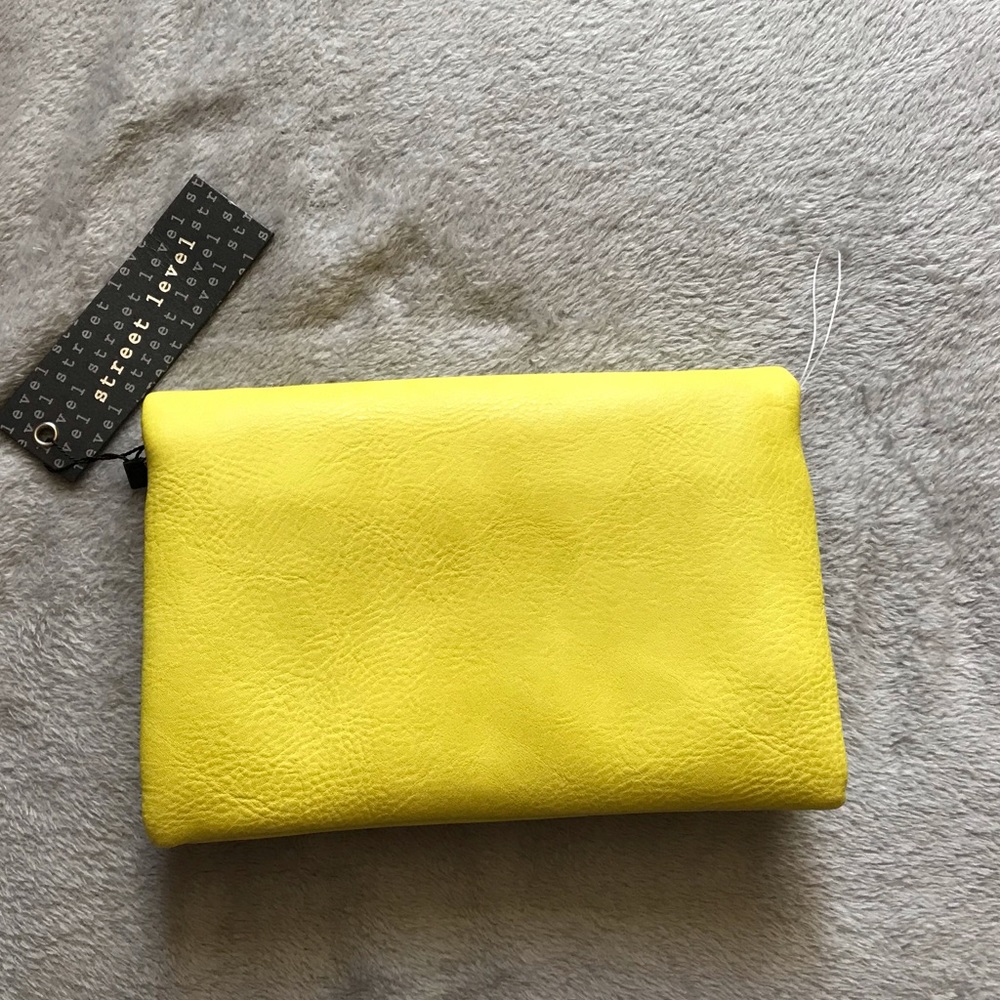 Yellow clutch purse